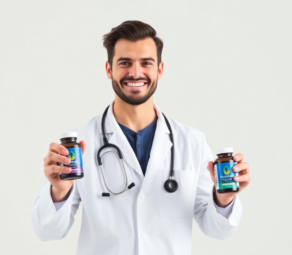 Pharmacist with supplements